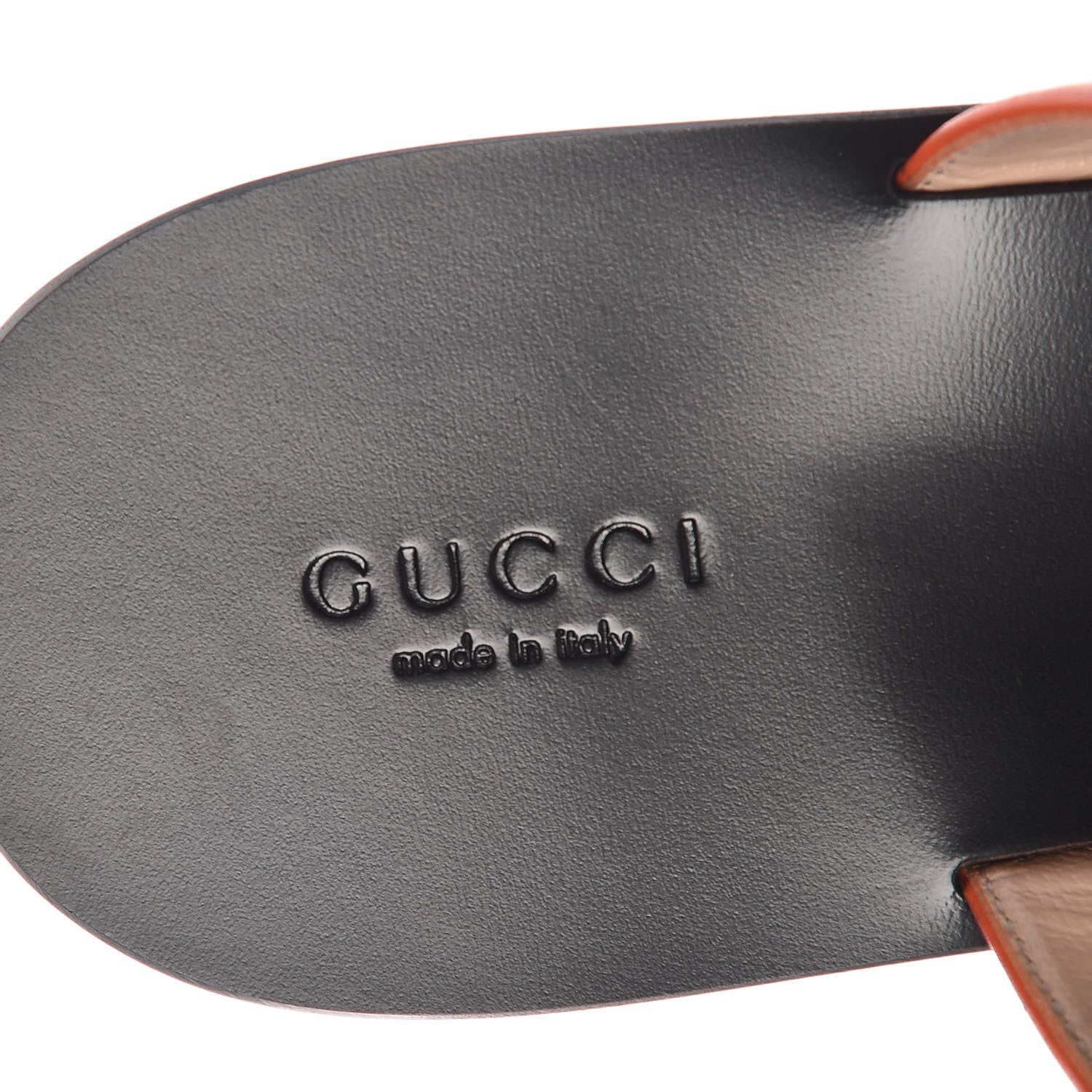 Gucci Calfskin GG Marmont Thong Sandals 40 Deep Orange 6 of 8