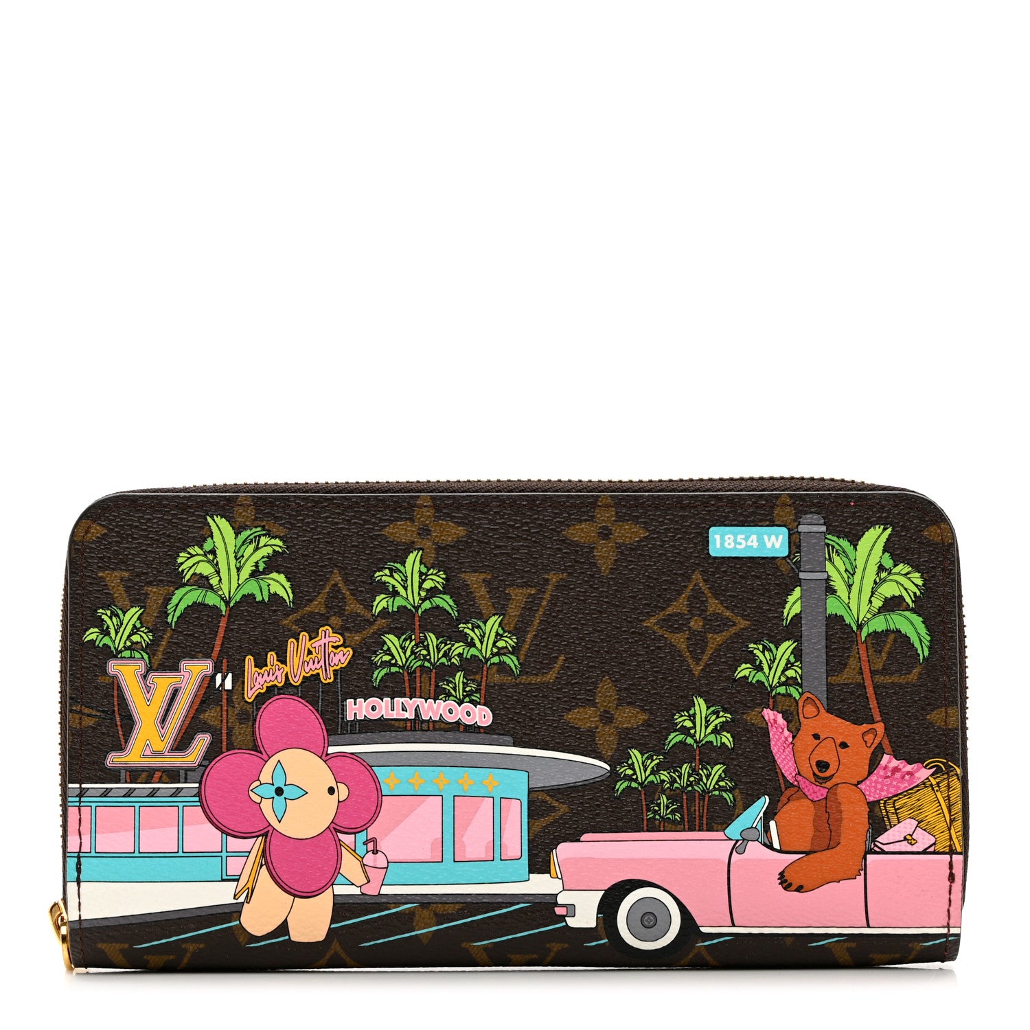 Louis Vuitton Monogram 2021 Christmas Animation Hollywood Zippy Wallet 1 of 6