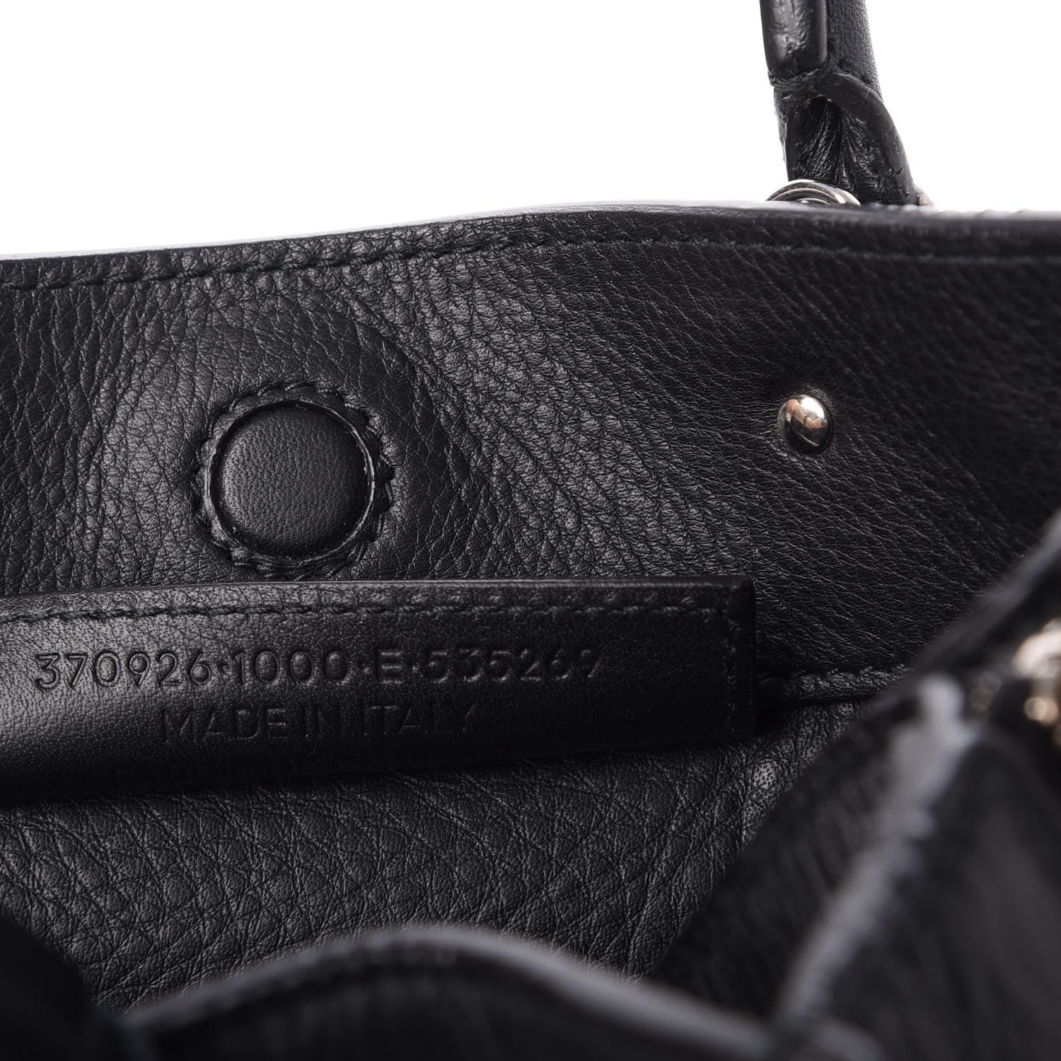 Balenciaga Veau Papier A6 Zip Around Tote Black 8 of 10