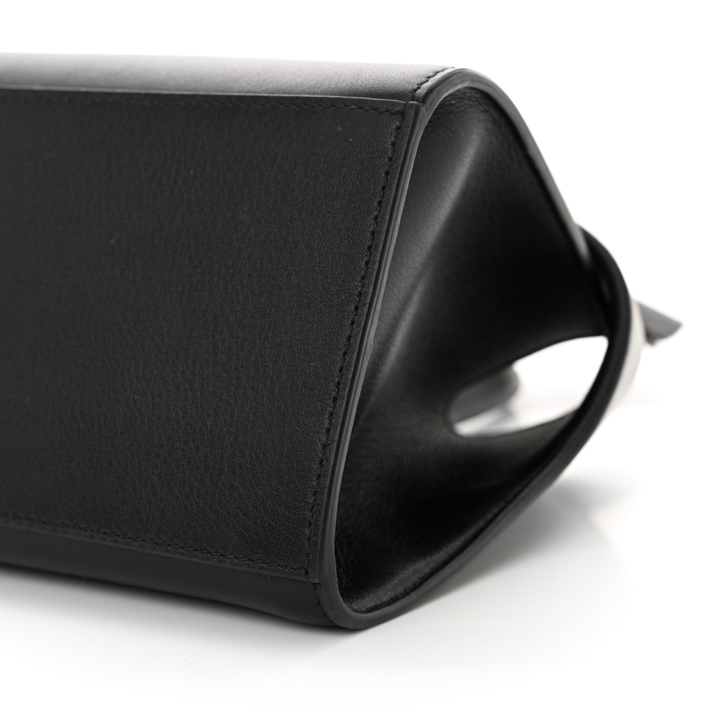 Calfskin Mini Hug Bag Black