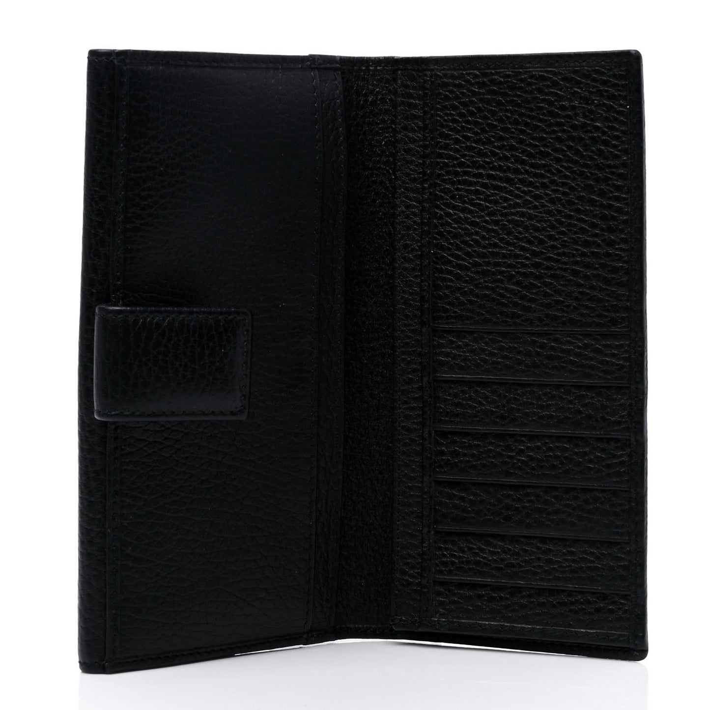 Calfskin Monogram Continental Flap Wallet Black