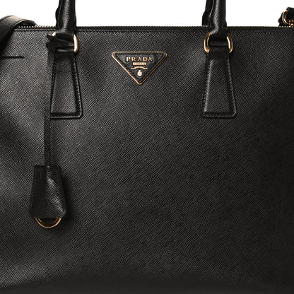 Prada Saffiano Medium Galleria Double Zip Tote Black 8 of 14