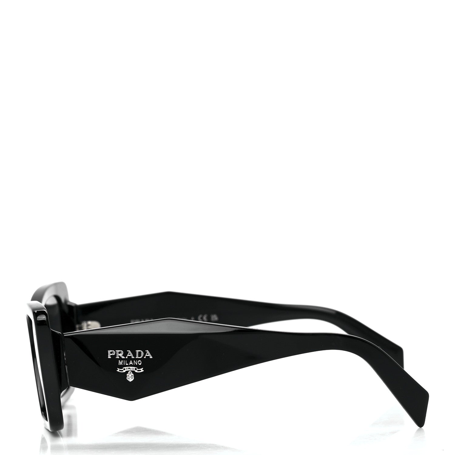 Prada Acetate Symbole Sunglasses SPR 08Y Black 3 of 7