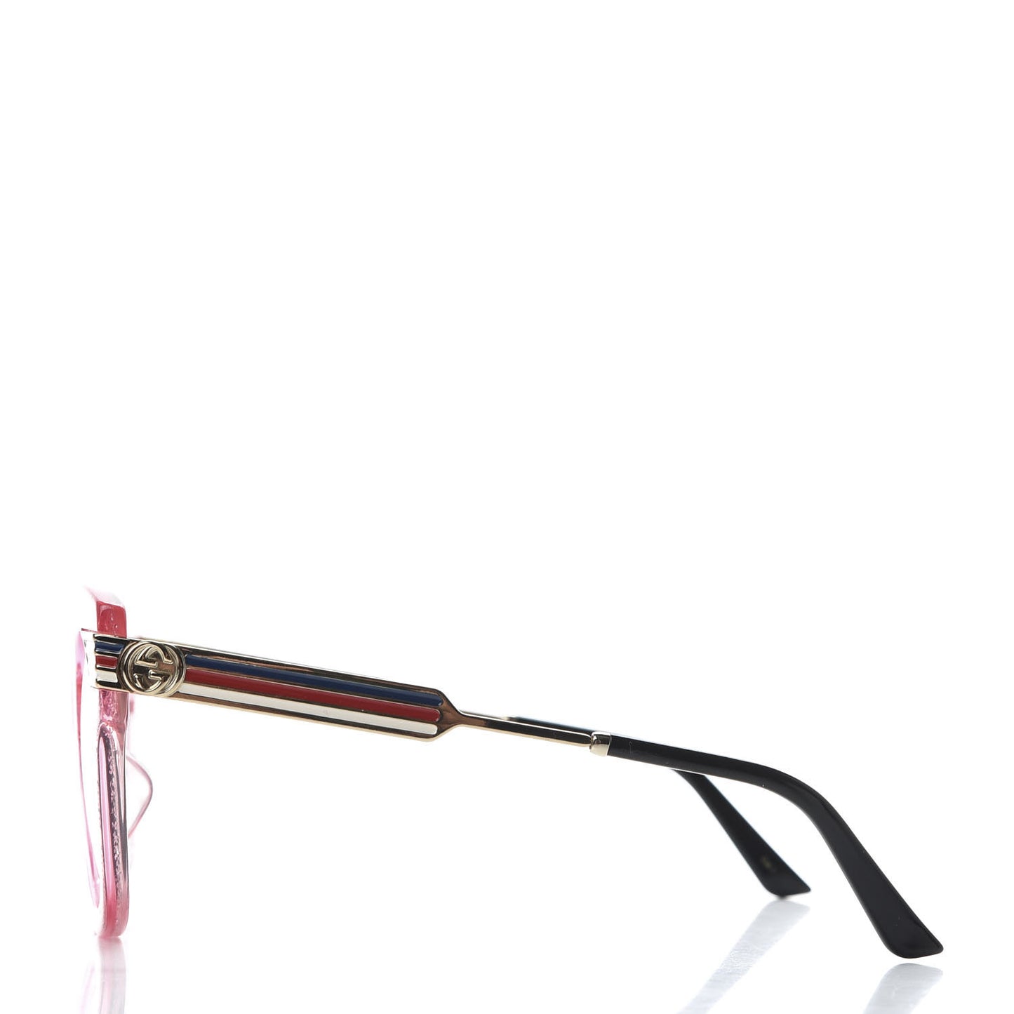 Acetate Square Frame Web Glitter GG0281S Sunglasses Pink