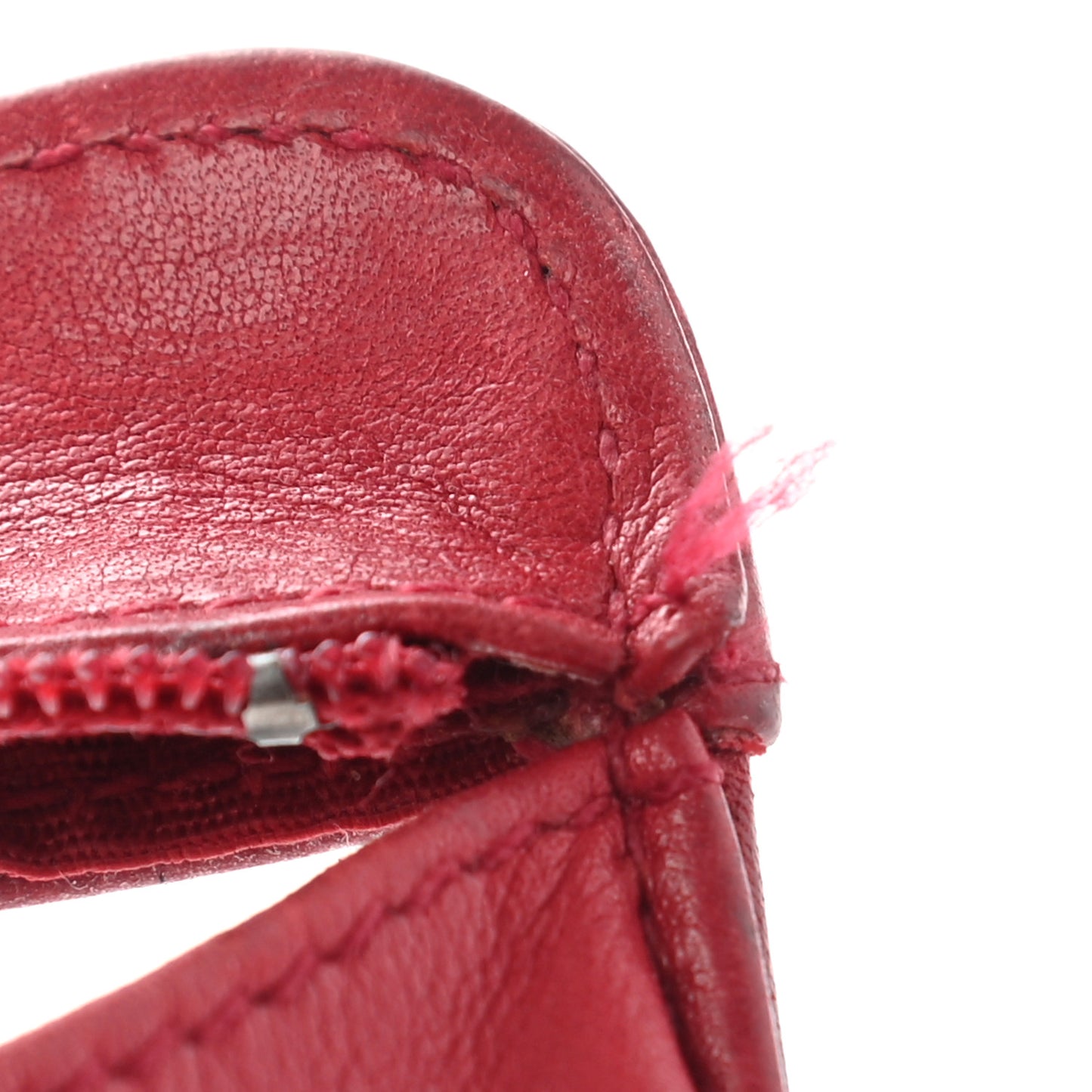 Vinyl CC Logo Cosmetic Pouch Red