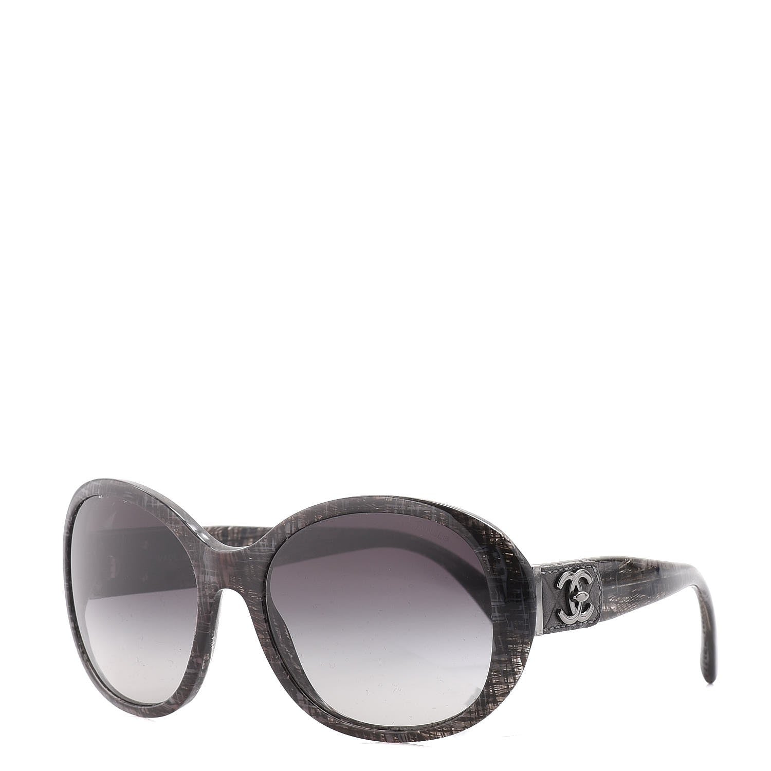 Chanel CC Tweed Turnlock Sunglasses 5235-Q Black 1 of 8