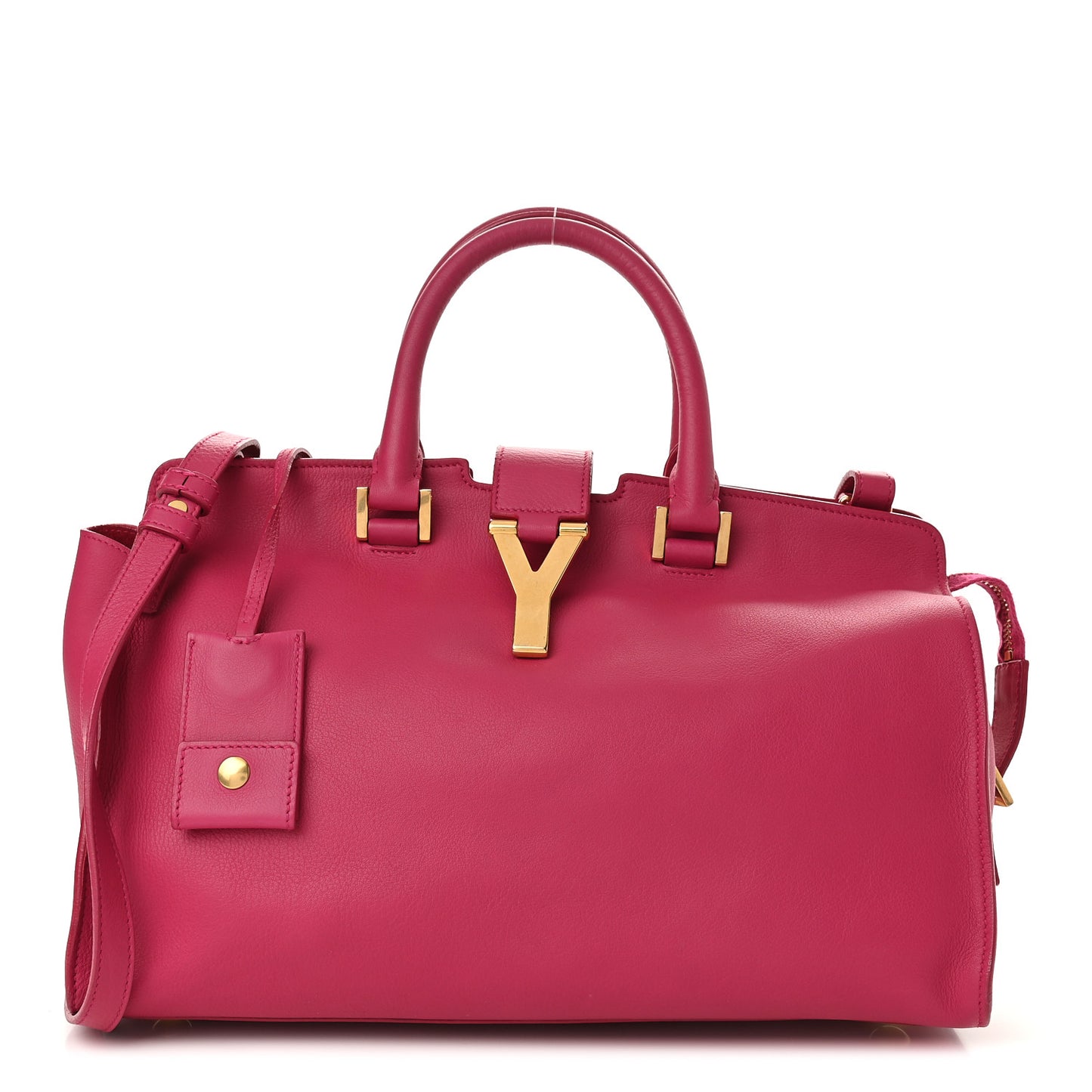 Calfskin Small Classic Y Cabas Fuchsia
