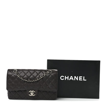 Chanel Caviar Quilted Medium Double Flap Dark Brown 13 of 13
