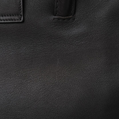 Saint Laurent Calfskin Crocodile Embossed Small Monogram Downtown Cabas Earth 15 of 20
