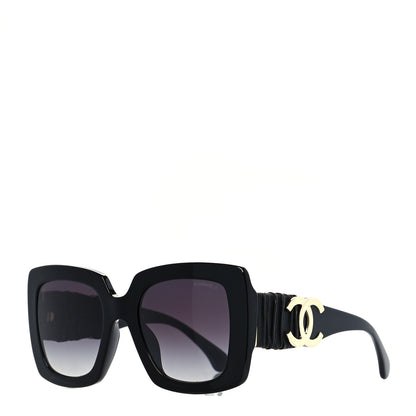 Chanel Acetate Calfskin Square Sunglasses 5474-Q-A Black 1 of 7