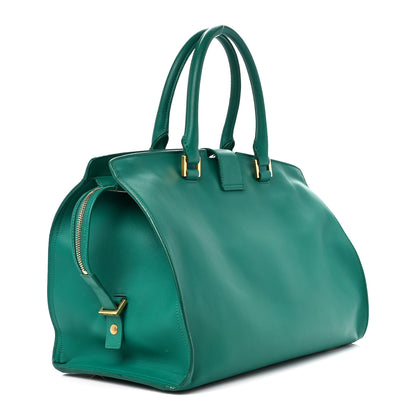 Saint Laurent Calfskin Medium Classic Y Cabas Green 3 of 12