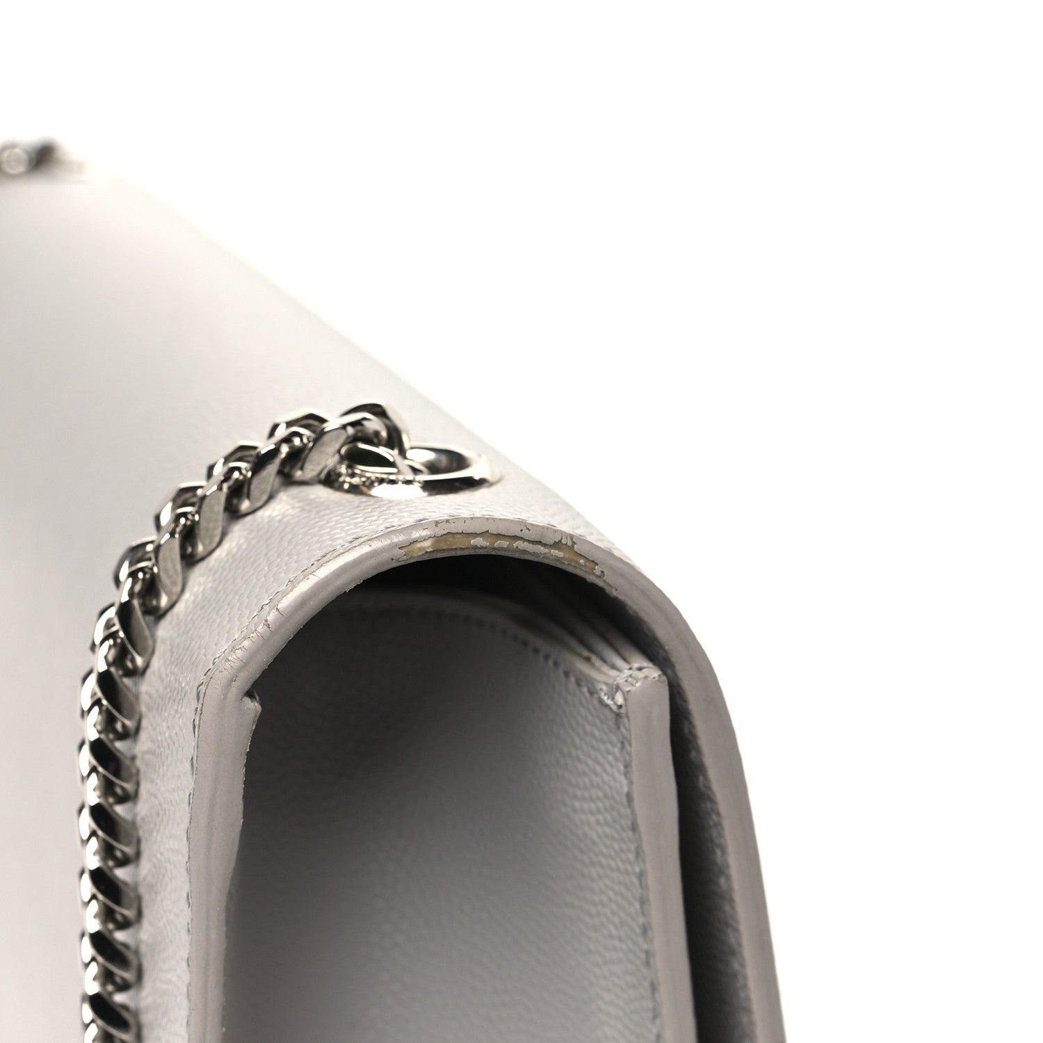 Saint Laurent Grain De Poudre Medium Classic Monogram Kate Satchel Souris 11 of 14
