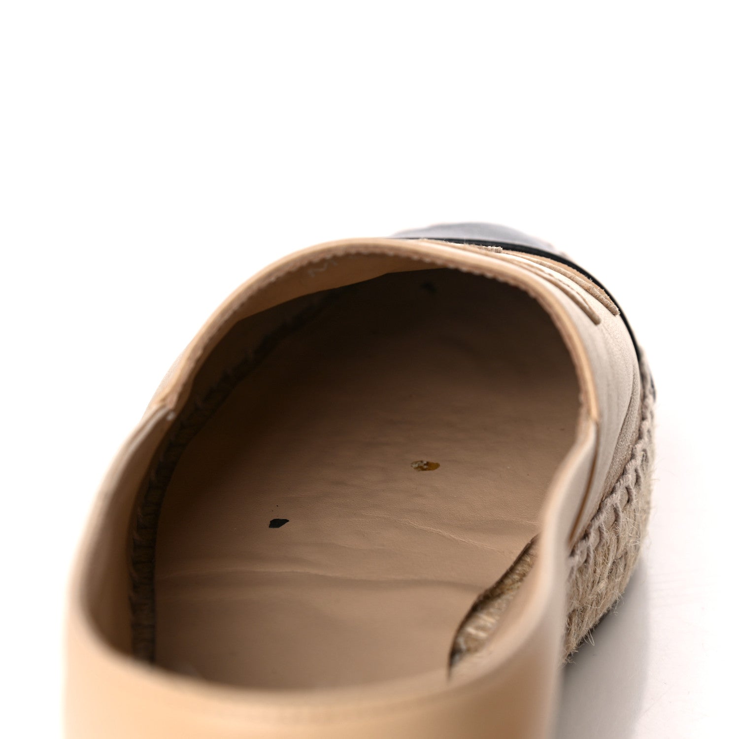 Chanel Lambskin CC Espadrilles 39 Beige Black 13 of 14