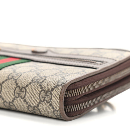 Gucci GG Supreme Monogram Web Ophidia Double Zip Shoulder Bag Beige New Acero 10 of 10