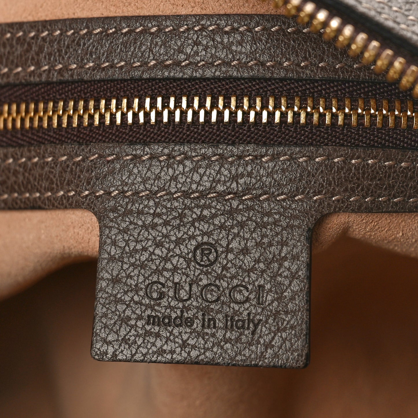 GG Supreme Monogram Web Small Ophidia Shoulder Bag Brown