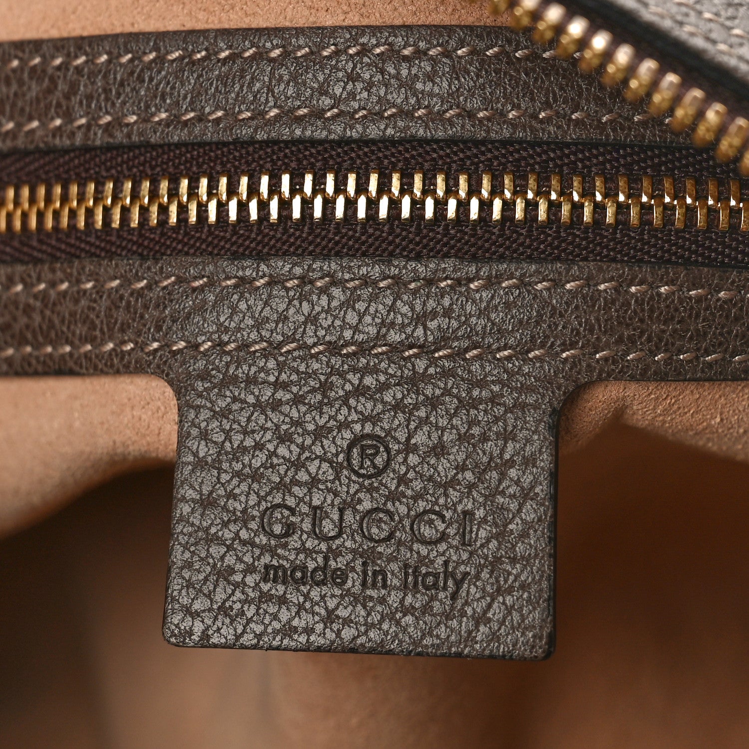 Gucci GG Supreme Monogram Web Small Ophidia Shoulder Bag Brown 6 of 10