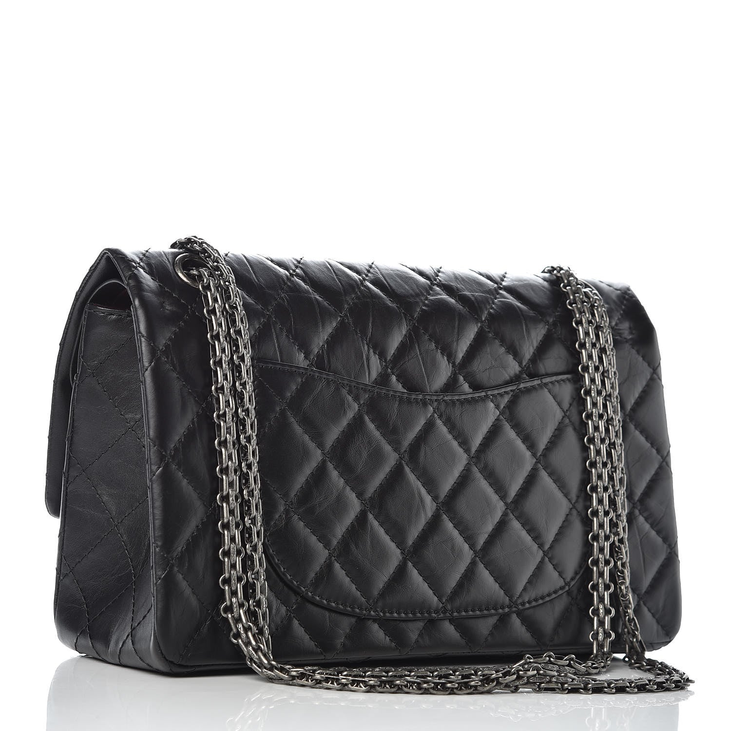Chanel Aged Calfskin Quilted 2.55 Reissue 226 Flap Black 3 of 10