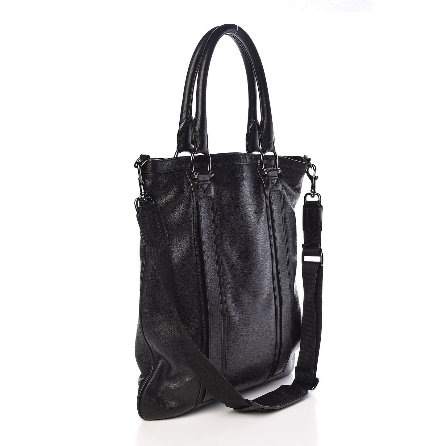 Grainy Calfskin Tote Black