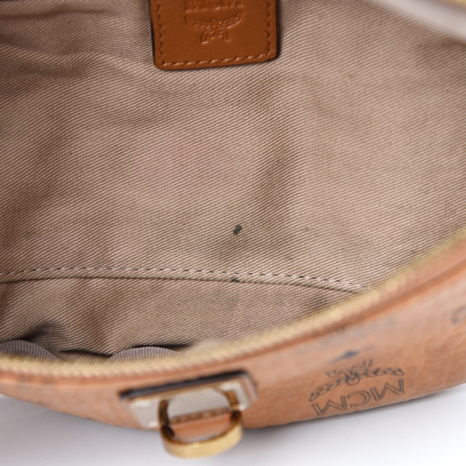 MCM Visetos Small Fusten Belt Bag Cognac 7 of 14