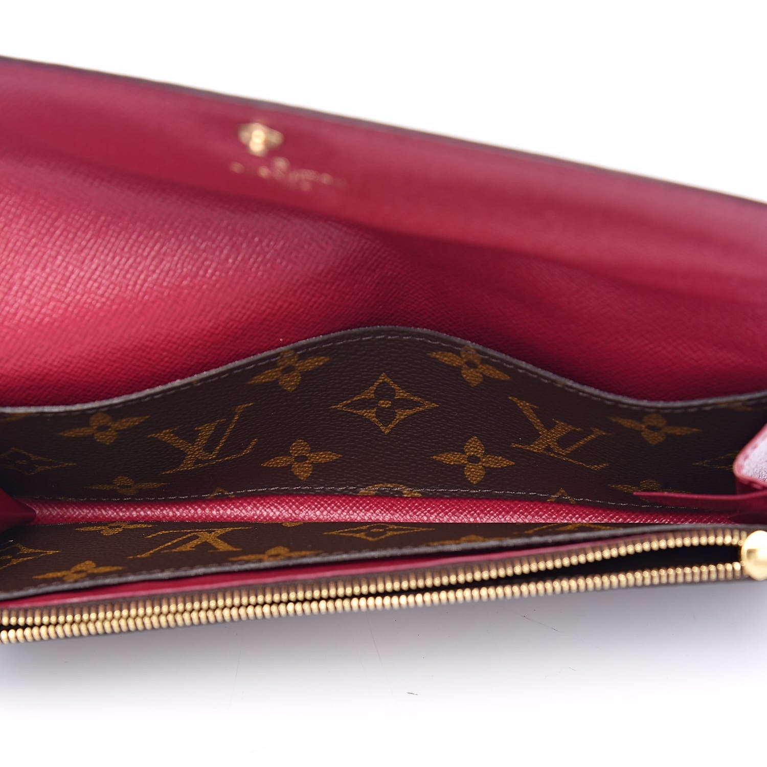 Louis Vuitton Monogram Emilie Wallet Fuchsia 5 of 11