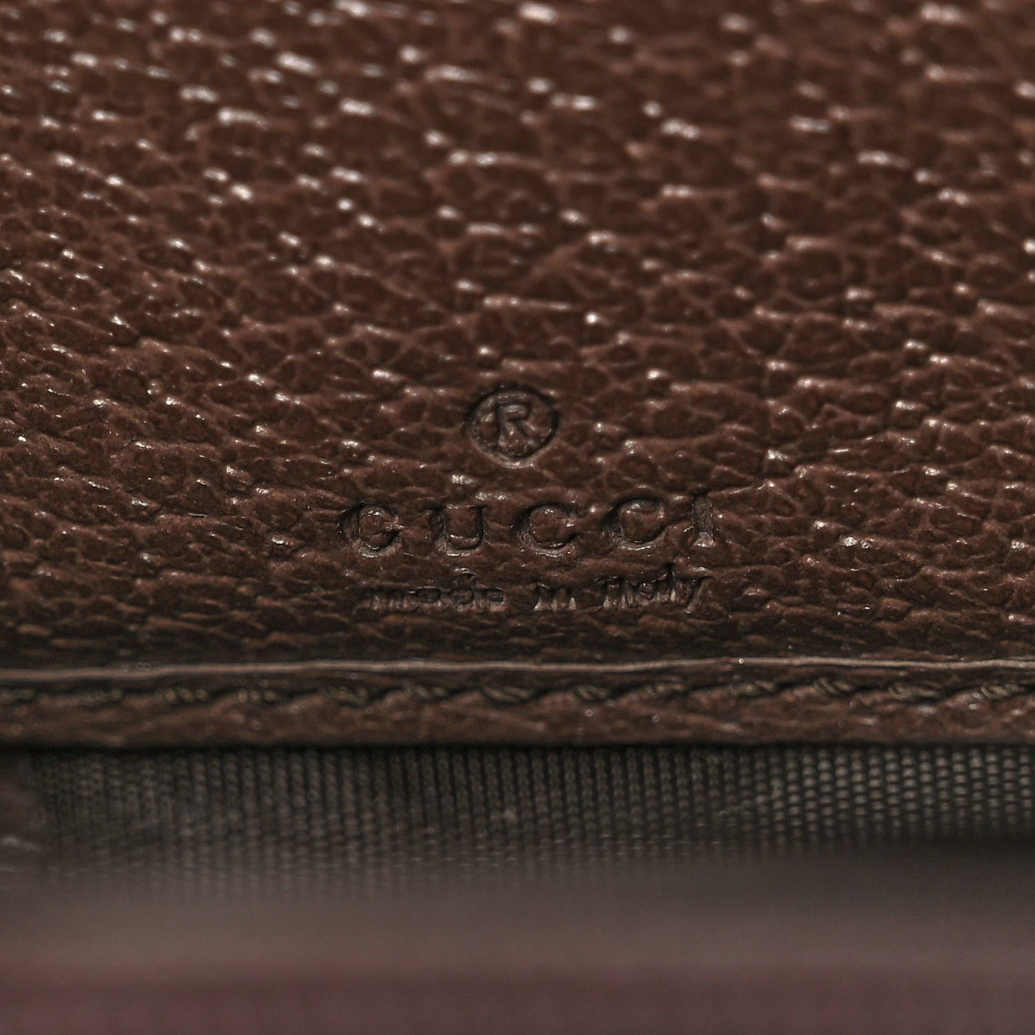 Gucci GG Supreme Monogram Web Ophidia Zip Around Wallet Brown 6 of 11