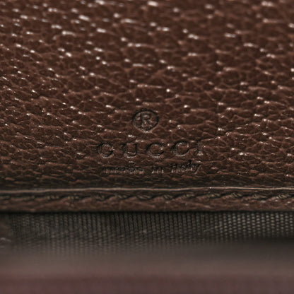 Gucci GG Supreme Monogram Web Ophidia Zip Around Wallet Brown 6 of 11
