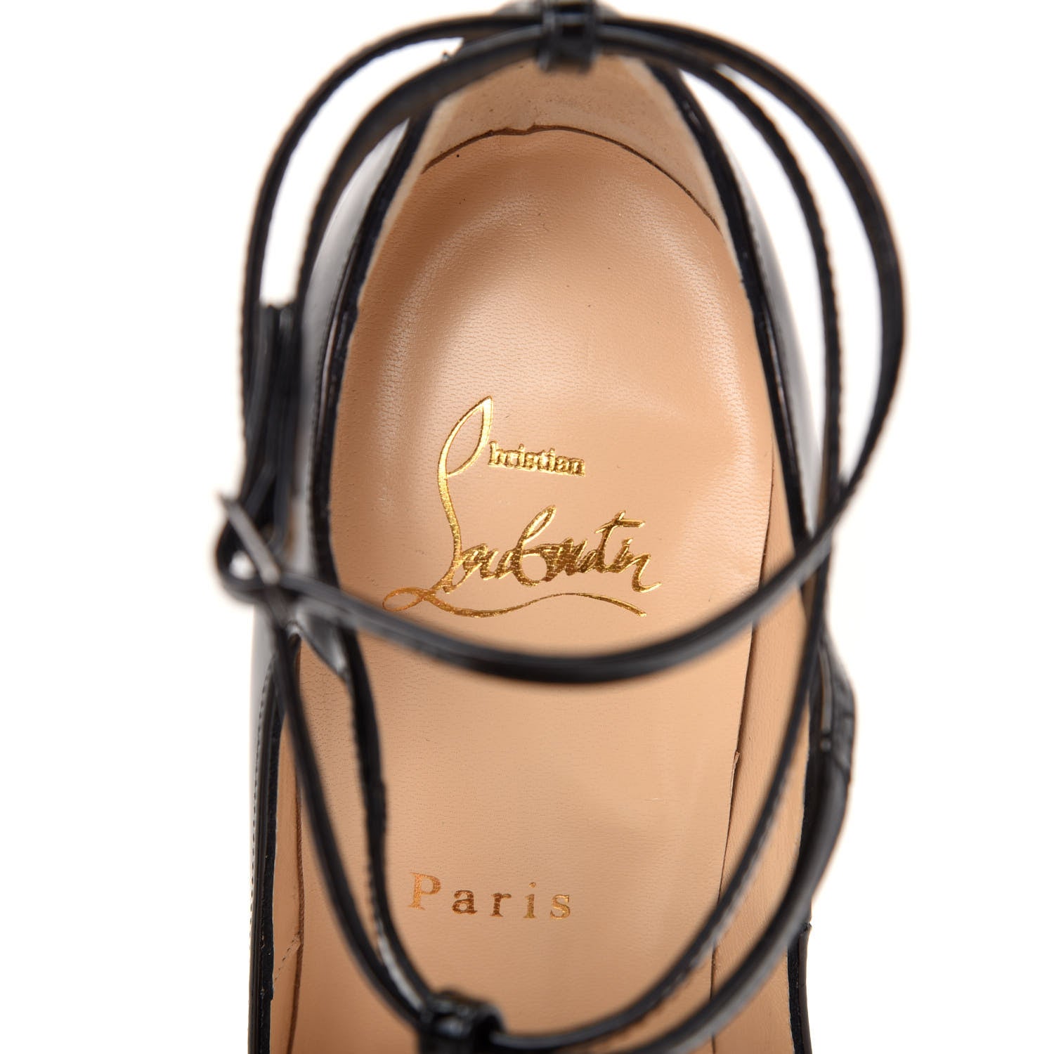 Christian Louboutin Patent Talitha 100 Pumps 38 Black 8 of 9