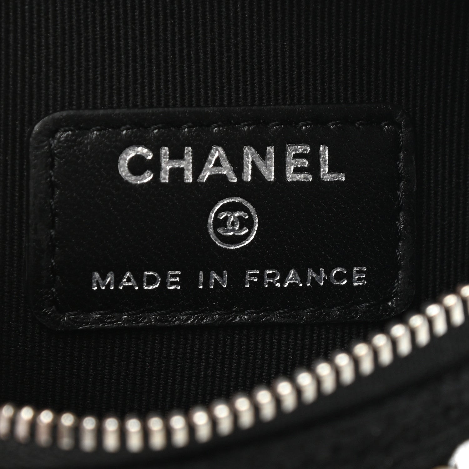 Chanel Tweed Pearl Lambskin Quilted Arm Coin Purse Black 6 of 8