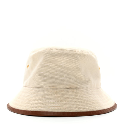 Burberry Canvas Logo Print Bucket Hat M Natural Tan 6 of 12
