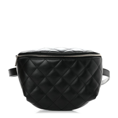 Chanel Calfskin Quilted Waist Belt Bag Black 1 of 10
