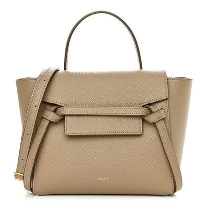 Celine Grained Calfskin Nano Belt Bag Light Taupe 1 of 12
