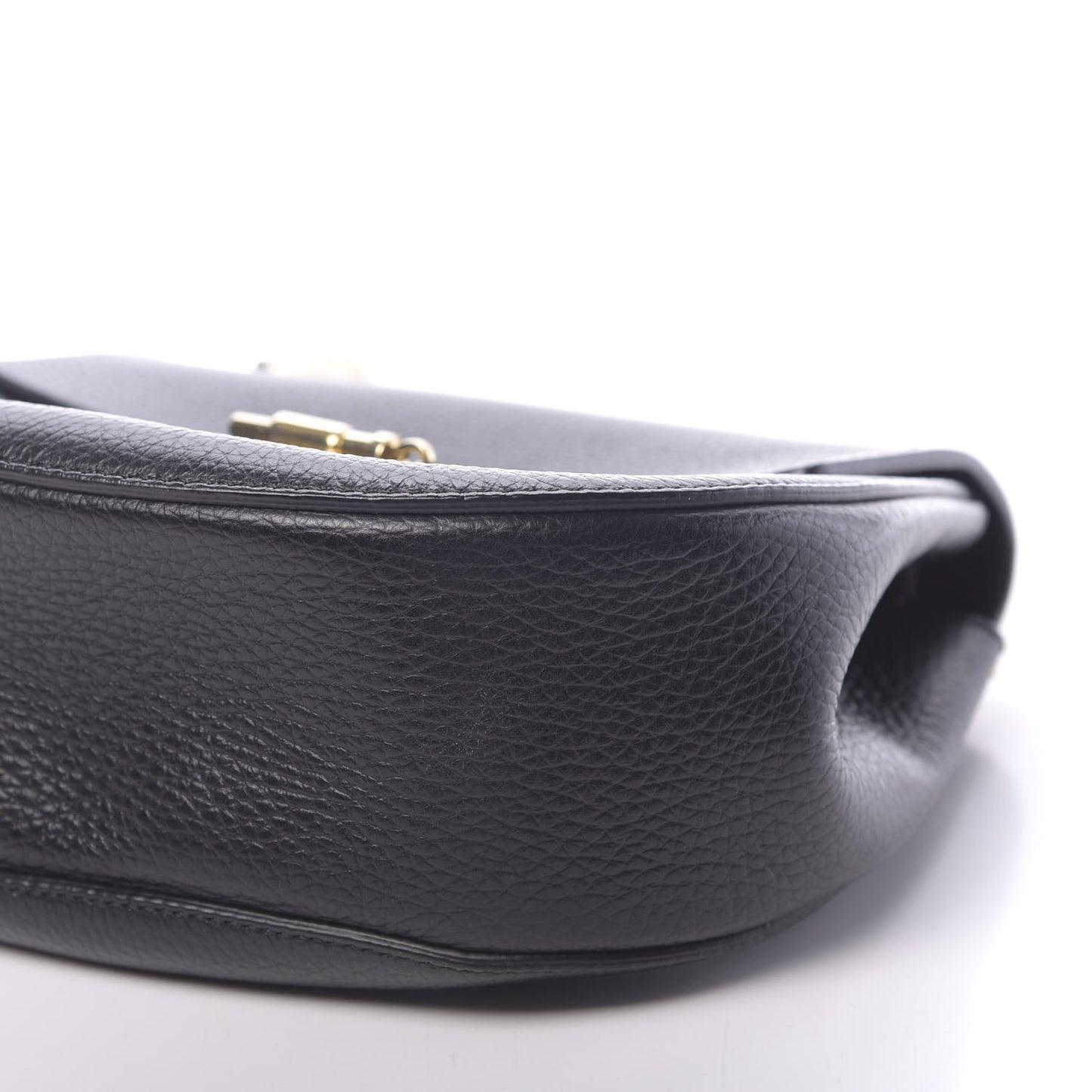 Grained Lambskin Drew Crossbody Black