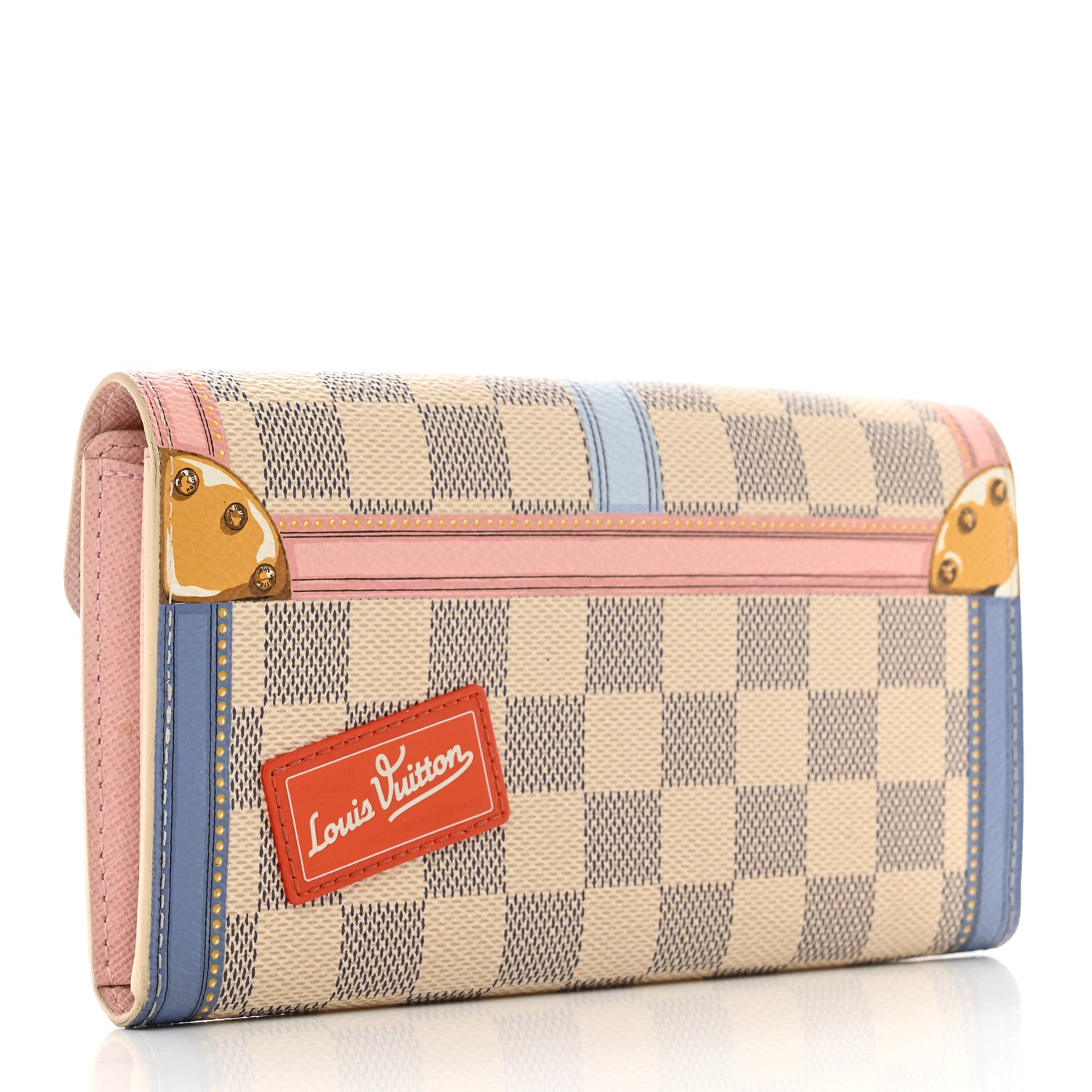 Louis Vuitton Damier Azur Summer Trunks Sarah Wallet NM 3 of 9