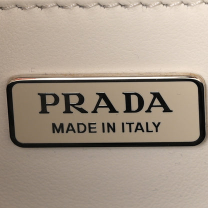 Prada Spazzolato Cleo Shoulder Bag White 6 of 10