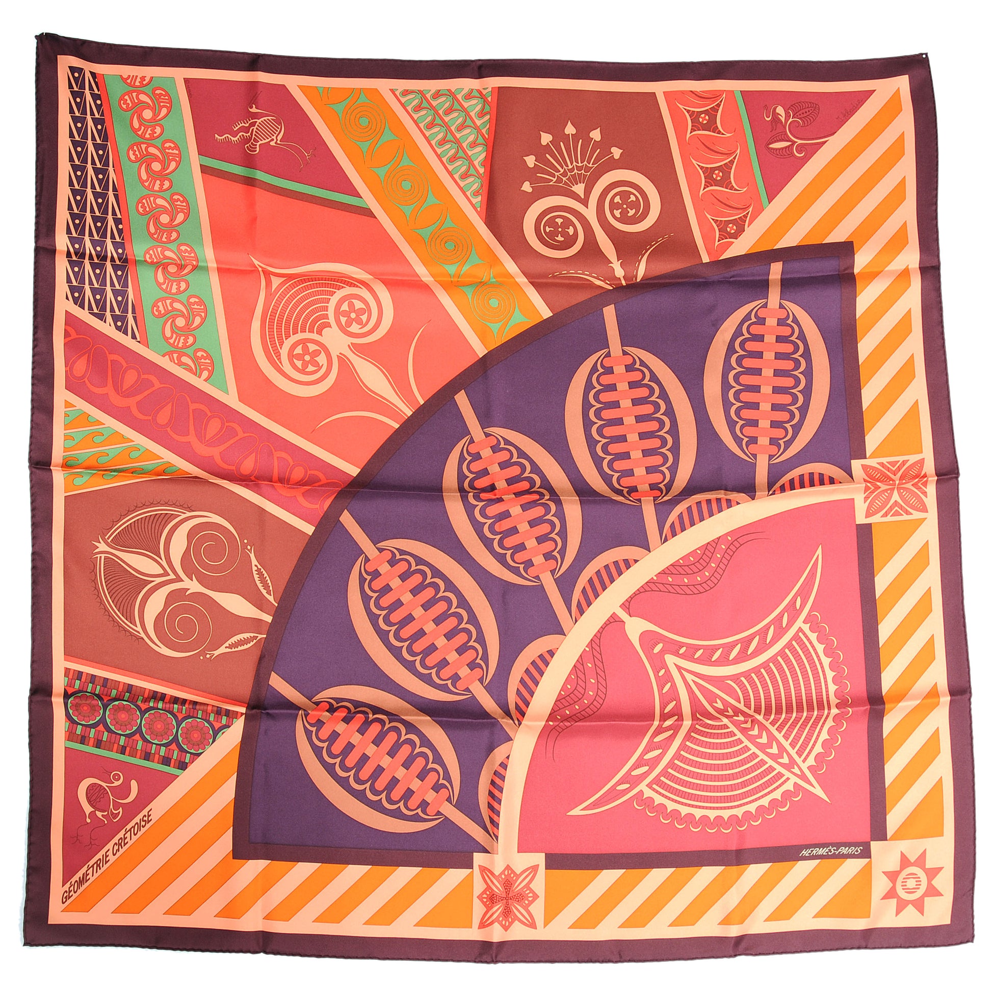 Hermes Silk Geometrie Cretoise Scarf 90 2 of 6