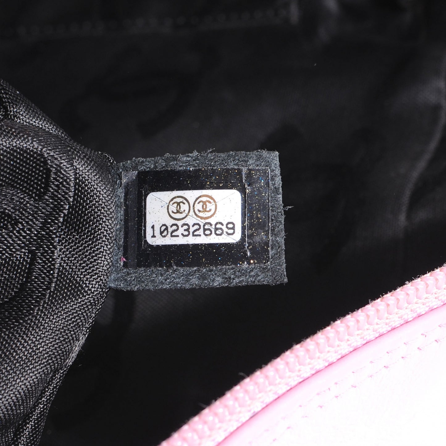Calfskin Quilted Large Cambon Bowler Pink Black