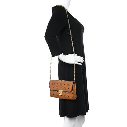 MCM Visetos Small Millie Crossbody Bag Cognac 2 of 11