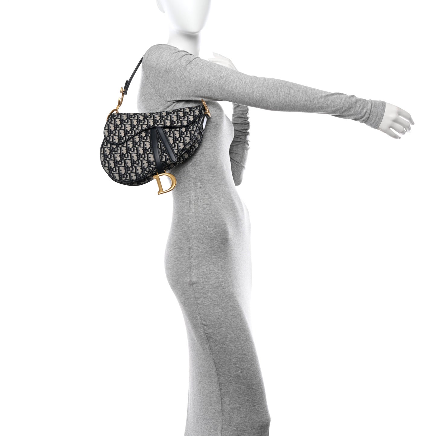 Oblique Saddle Bag Blue