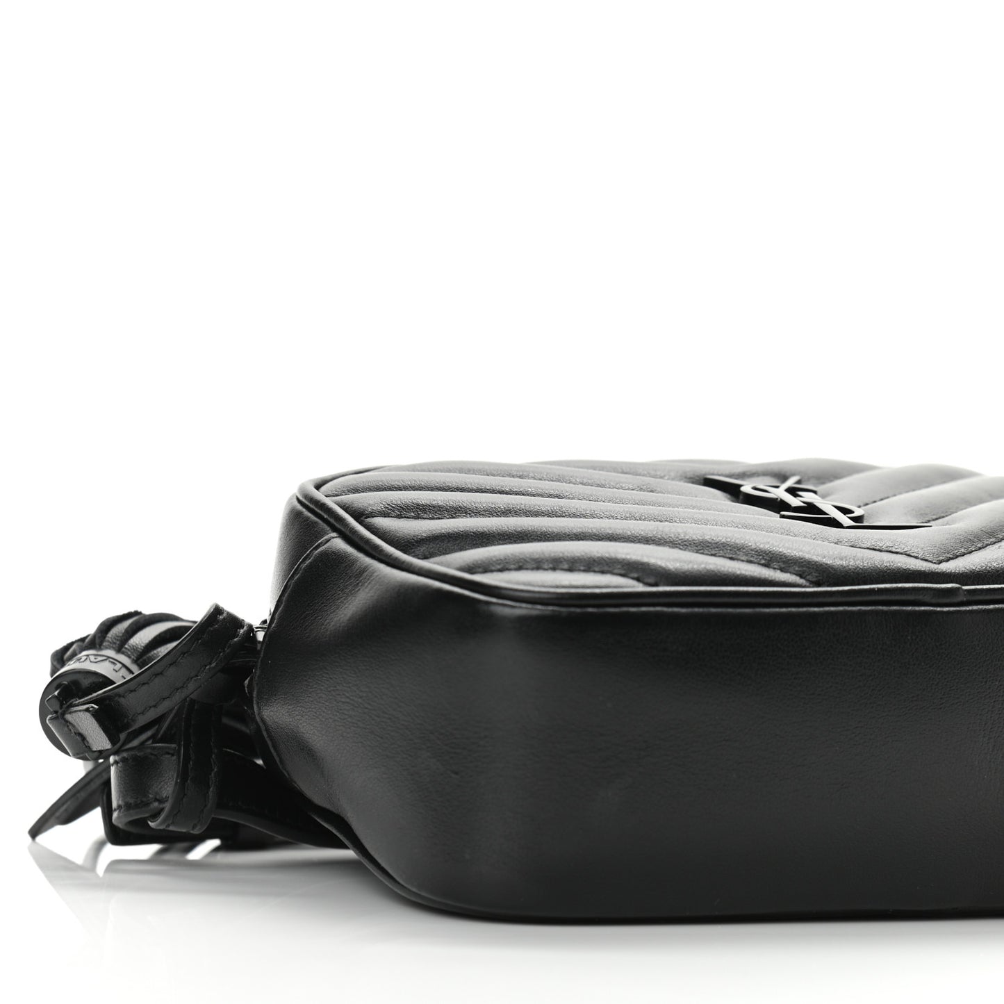 Calfskin Matelasse Monogram Lou Belt Bag Black