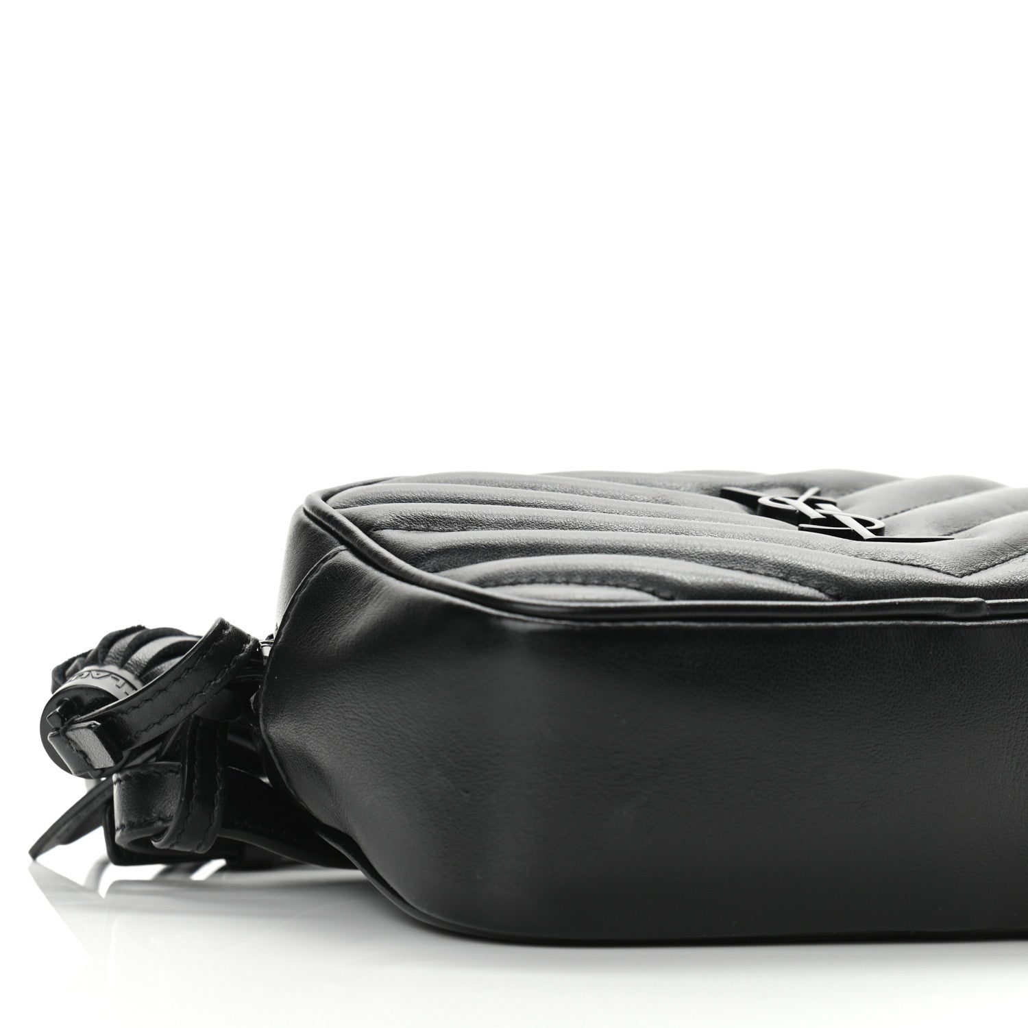 Saint Laurent Calfskin Matelasse Monogram Lou Belt Bag Black 7 of 8