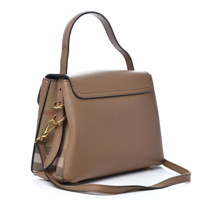 Burberry Derby Calfskin House Check Small Camberley Dark Sand 3 of 9