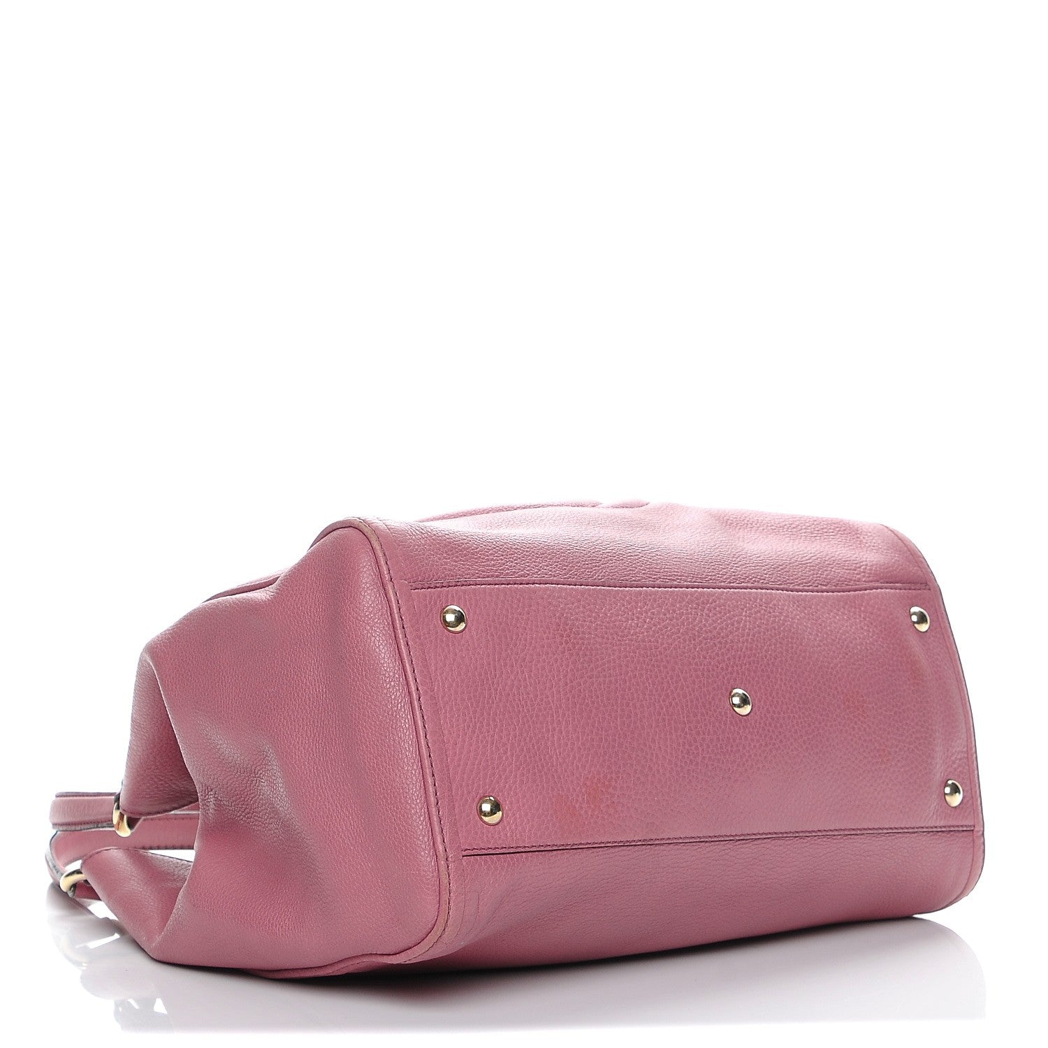 Gucci Pebbled Calfskin Medium Soho Shoulder Bag Fresia Rose 9 of 15