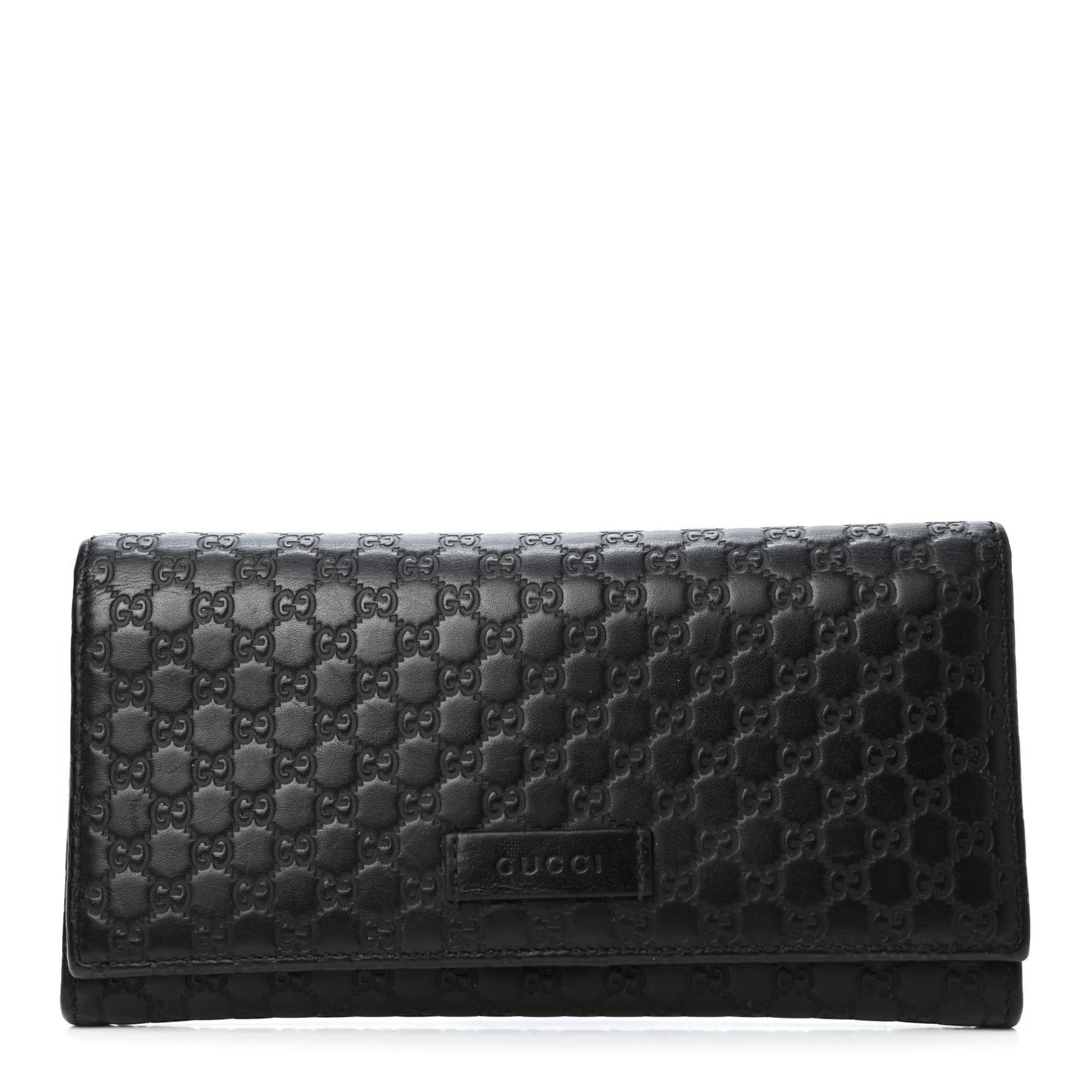 Soft Microguccissima Continental Wallet Black