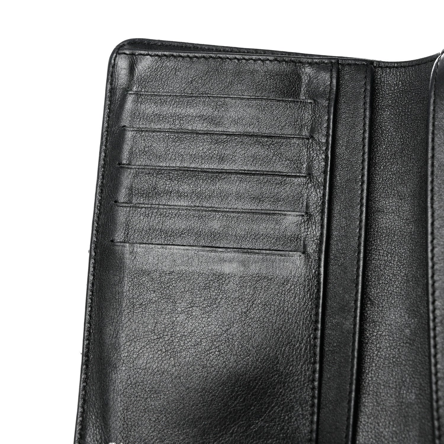 Chanel Patent Quilted Brilliant Zipped Pocket Wallet Black 9 of 9