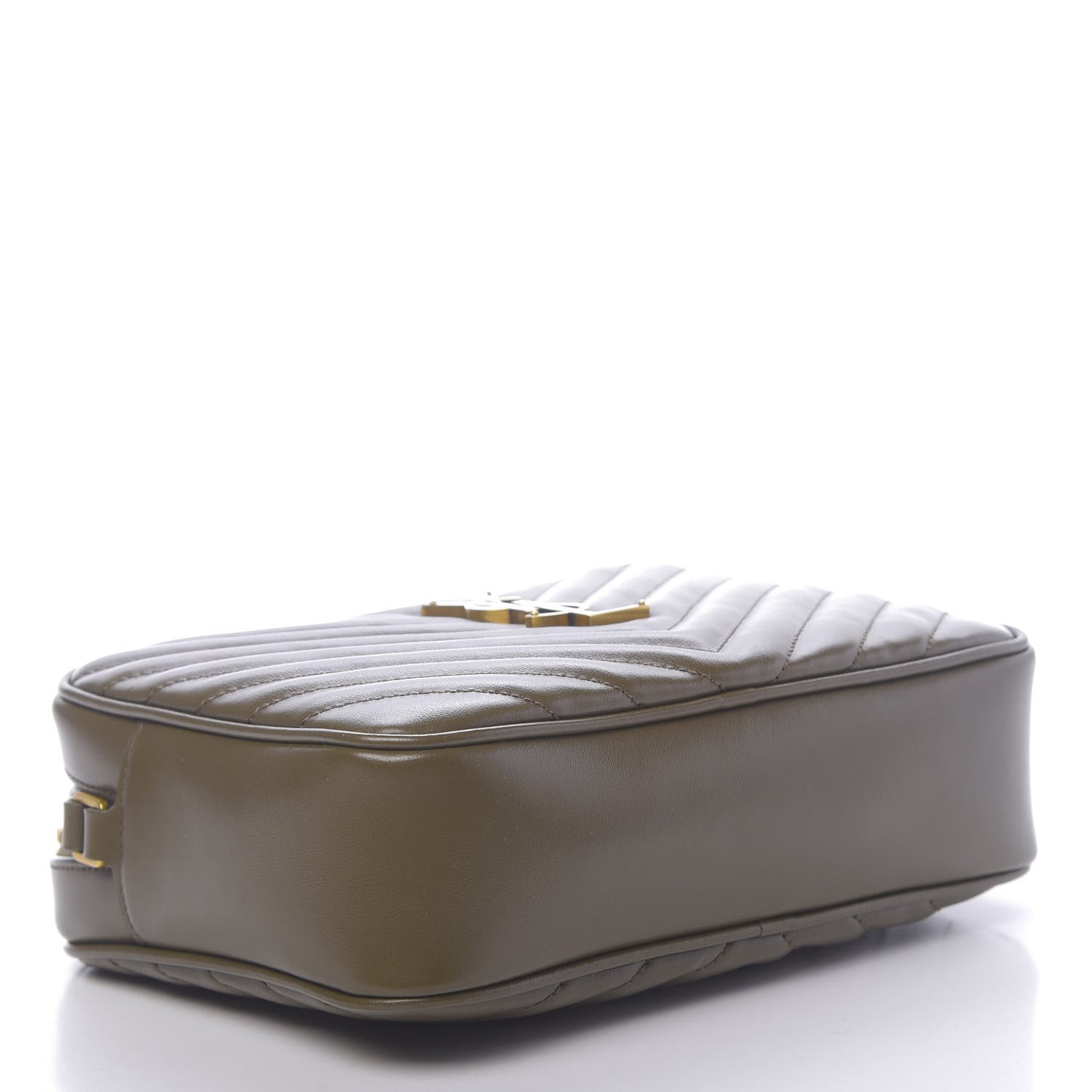 Calfskin Matelasse Monogram Lou Camera Bag Military Olive