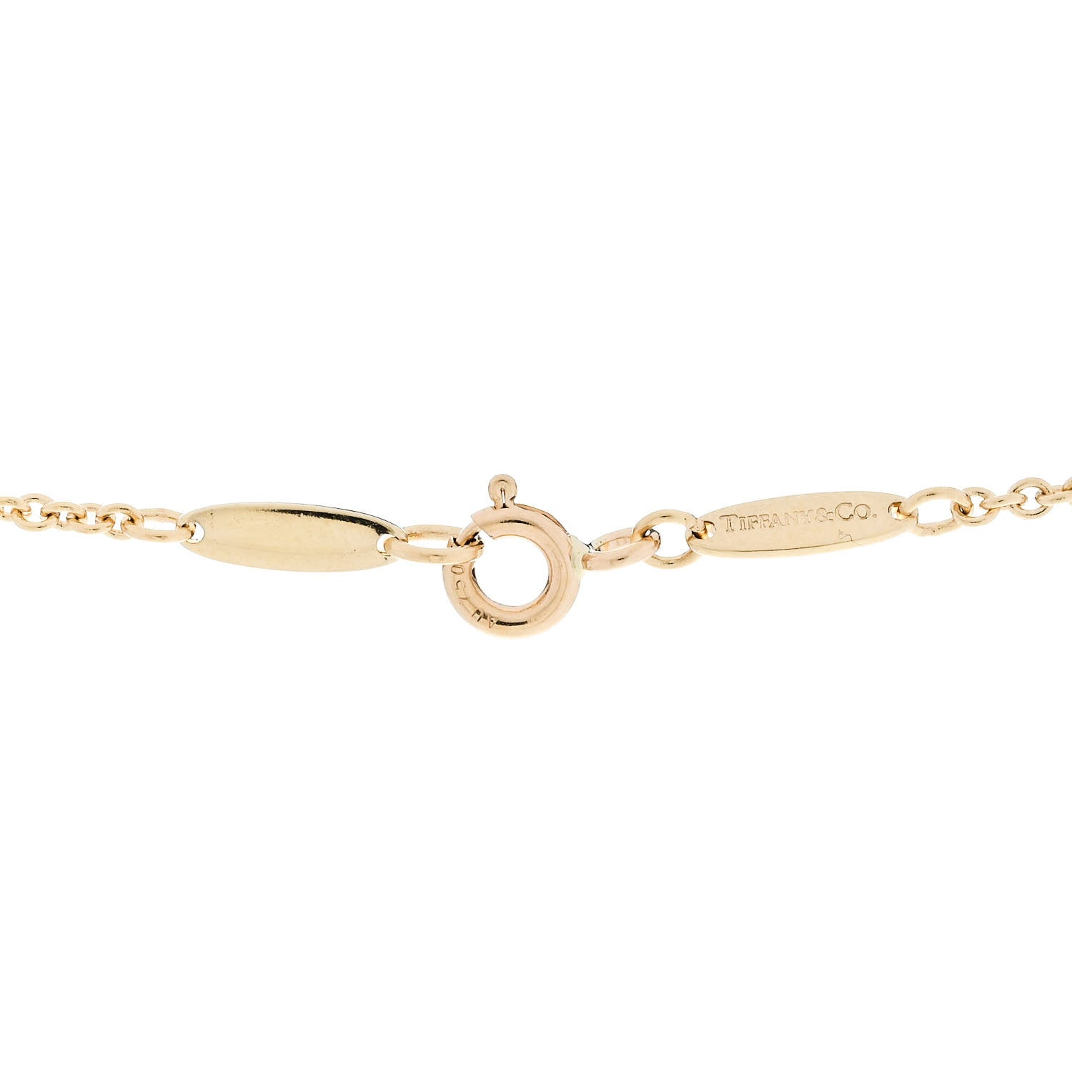 Tiffany 18K Yellow Gold Freshwater Cultured Pearl Elsa Peretti Mesh Fringe Pendant Necklace 5 of 5