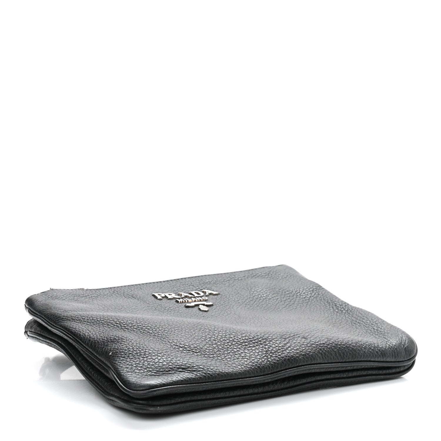 Prada Vitello Daino Double Zip Crossbody Bag Black 3 of 12
