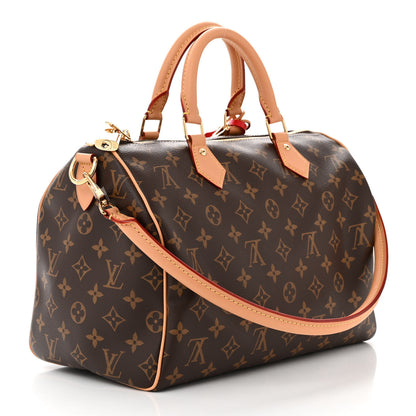Louis Vuitton Monogram Speedy Soft 30 Red 3 of 9