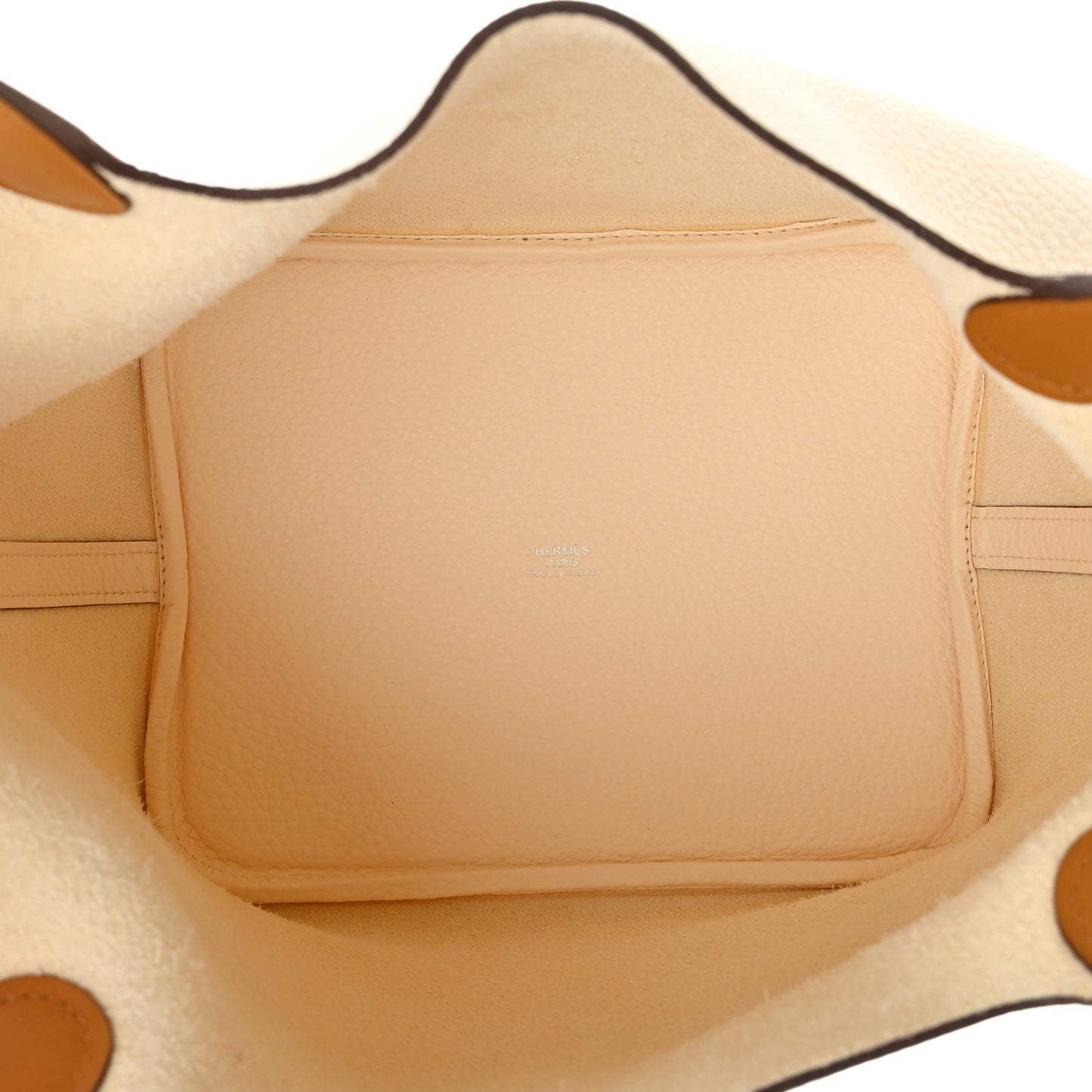Taurillon Clemence Swift Eclat Picotin Lock 22 MM Nata Sesame