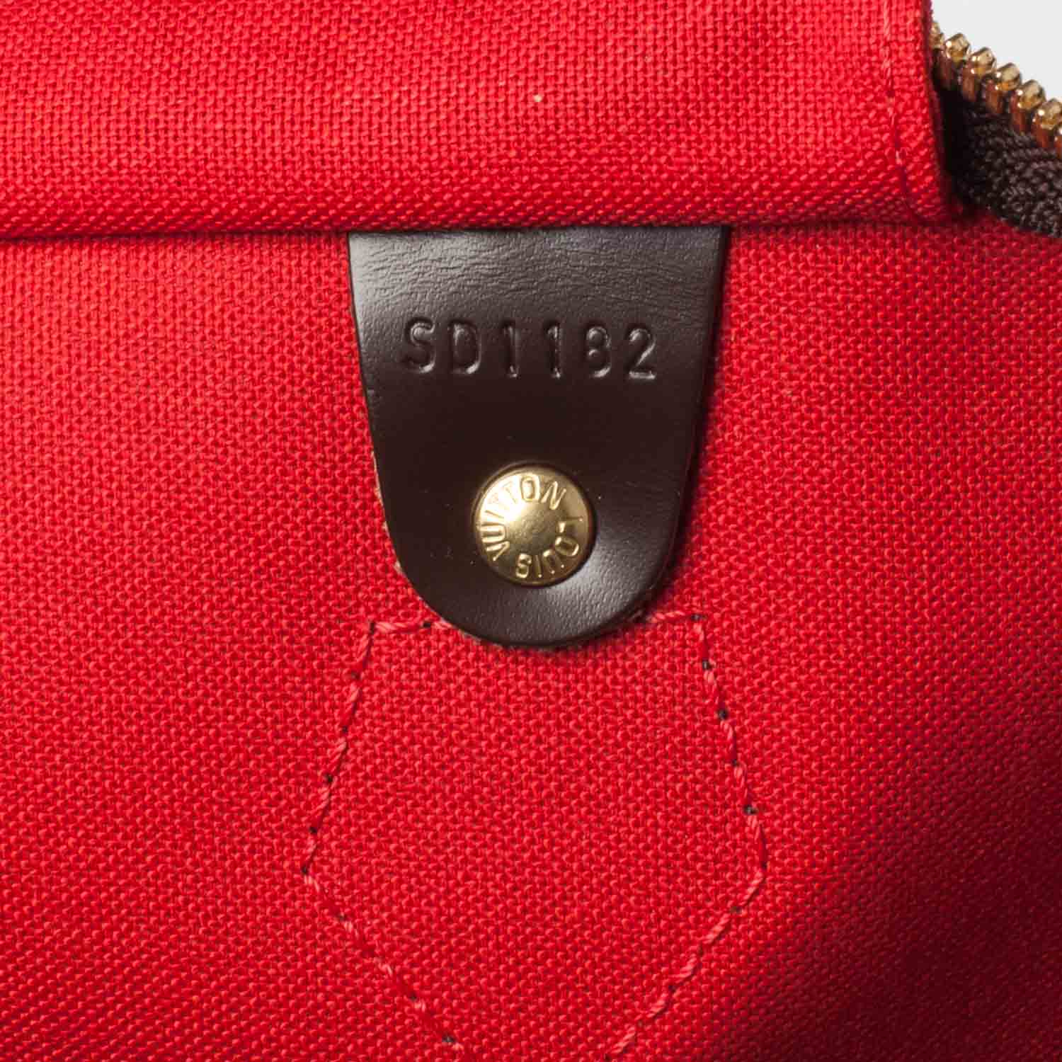 Louis Vuitton Damier Ebene Speedy Bandouliere 35 7 of 10